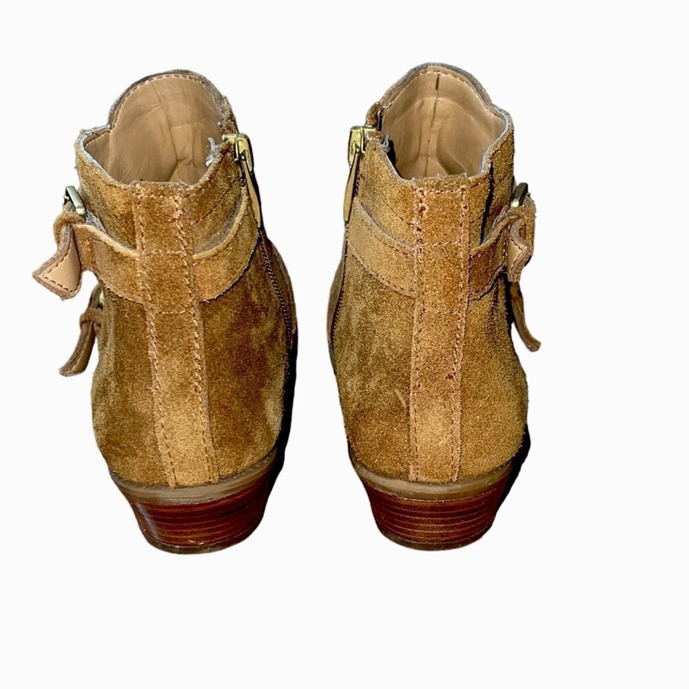 Steve Madden Reno Suede Ankle Boots Brown Suede Buckle Size 7 - Picture 6 of 7